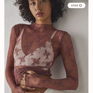 Free people lace tee